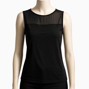 Banana Republic Mesh Panel Sleeveless Top